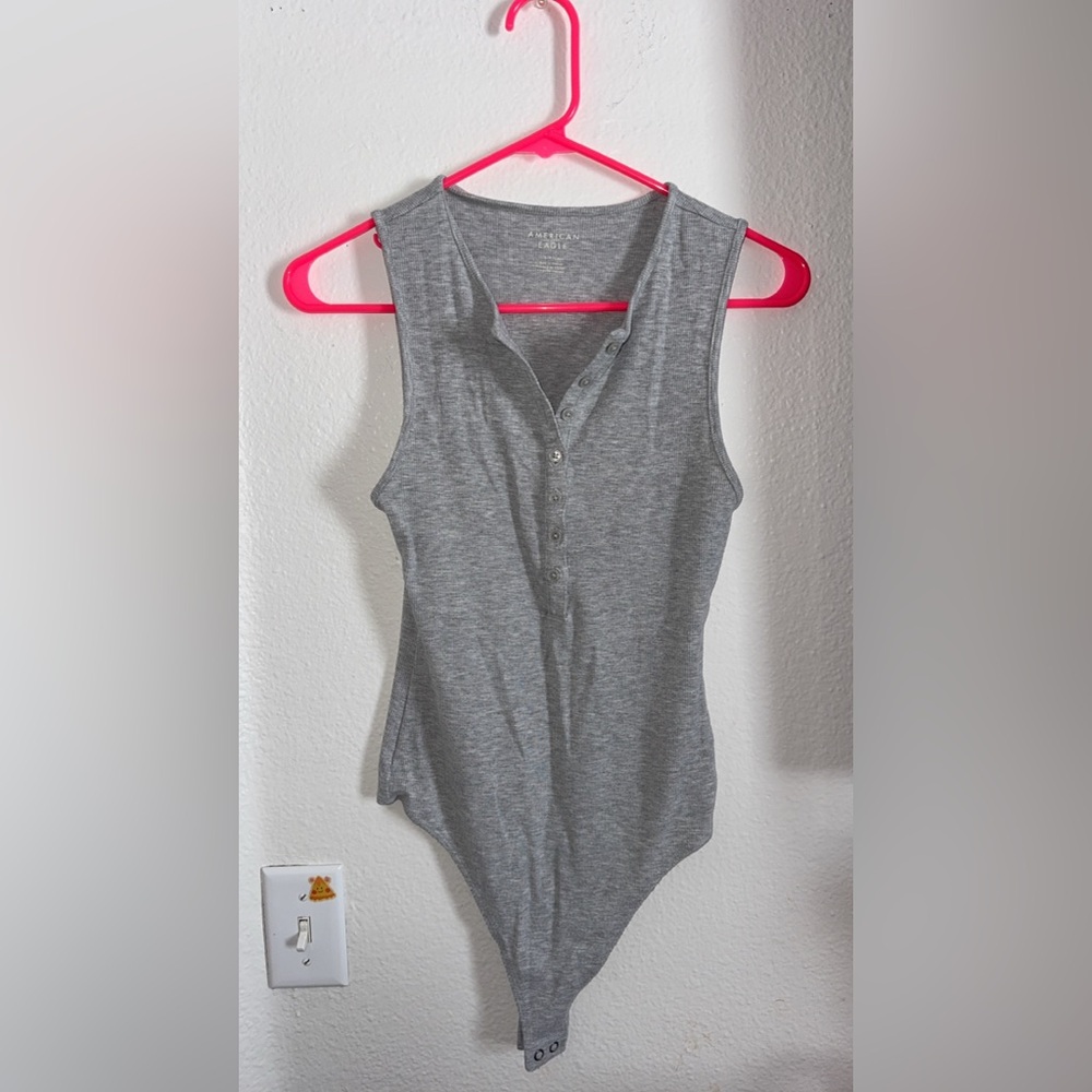 American Eagle Outfitters Gray Tank Top